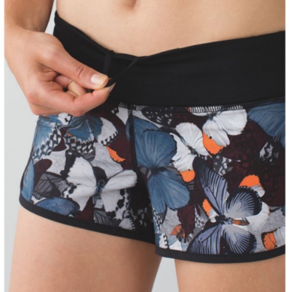 lululemon athletica Pants - Lululemon Speed Short in Biggie Butterfly